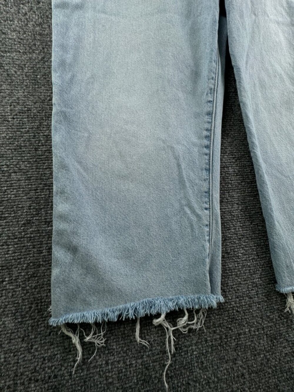 Levi’s Premium Ribcage Straight Light Wash Denim Jean Big E Cotton Lyocell 30x22 - Picture 5 of 15